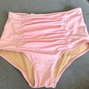 Kortni Jeane Pink High-Waisted Bikini Bottom